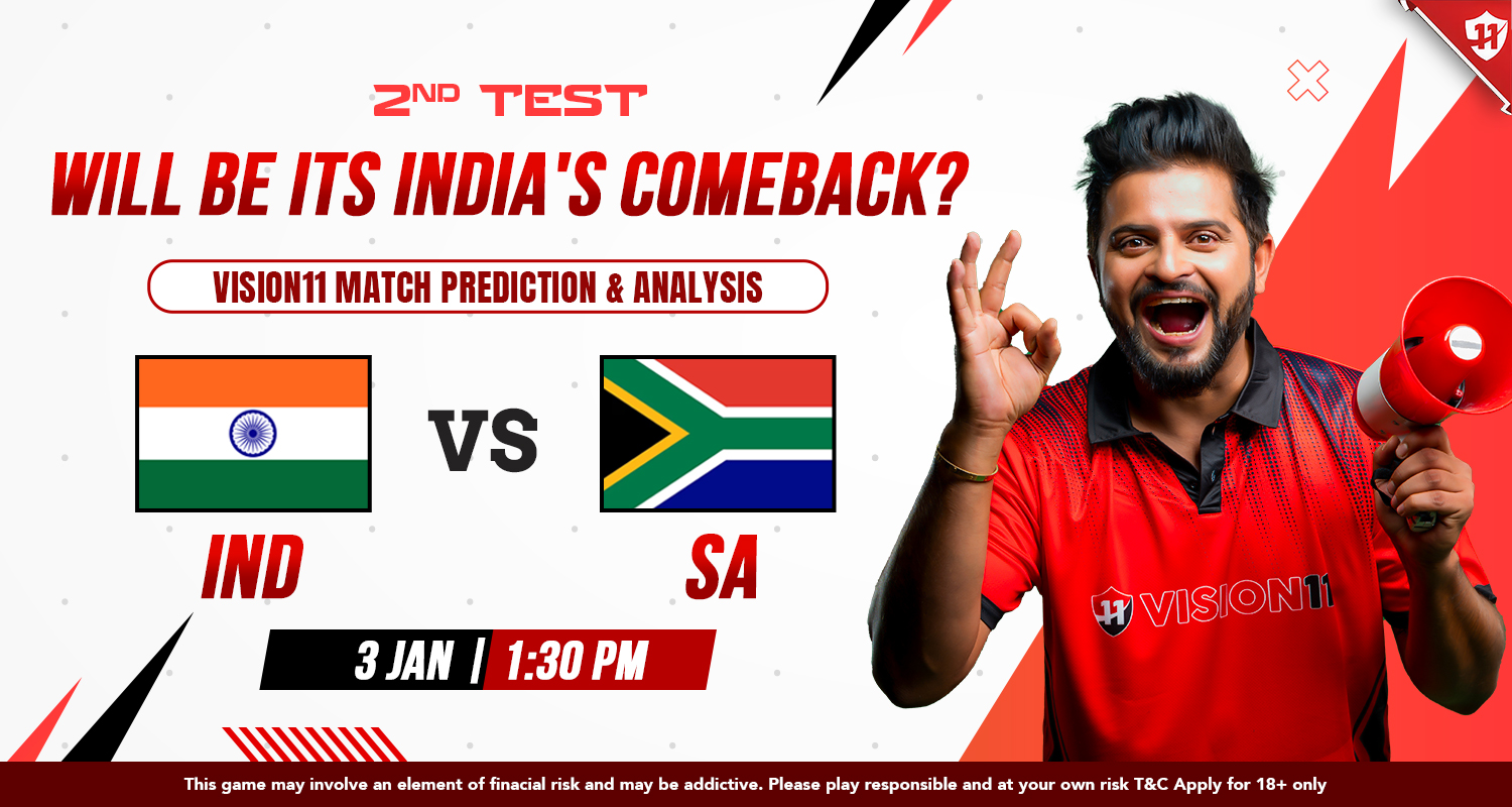 India vs South Africa 2nd Test 2023-24 Vision11 Prediction And Match Analysis