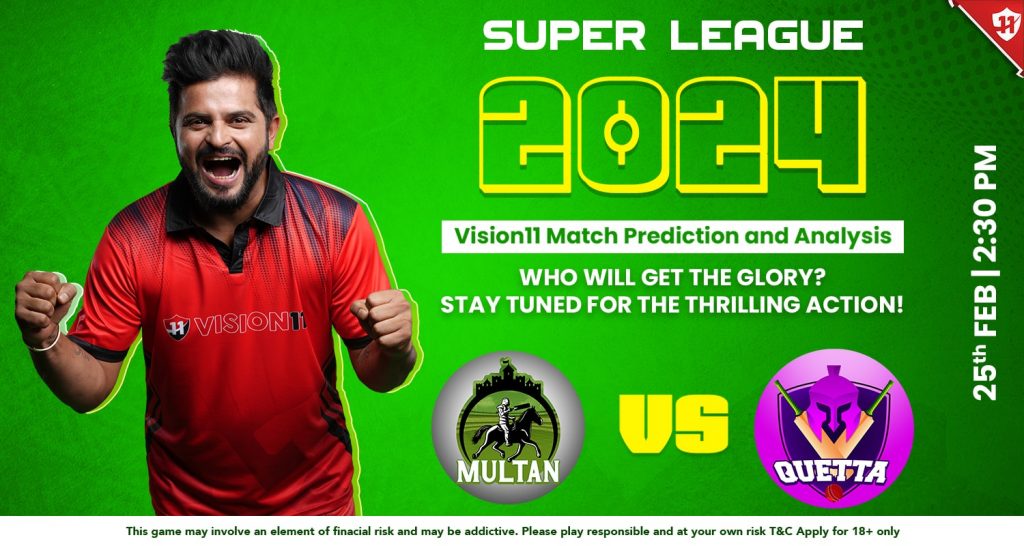Multan Sultans vs Quetta Gladiators PSL 2024 Match: Vision11 Prediction And Analysis