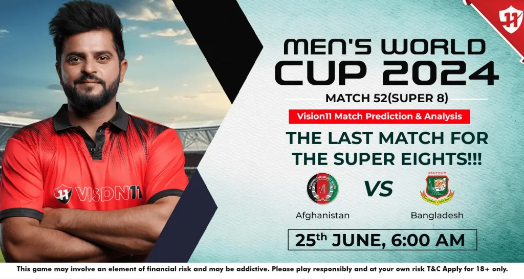 Afghanistan vs Bangladesh Men’s World Cup 2024 Super-8 12th Match Prediction and Fantasy Cricket Tips