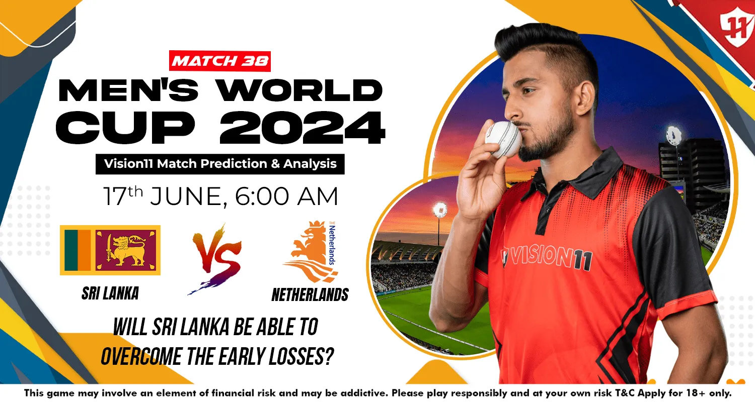 Sri Lanka vs Netherlands Men's World Cup 2024 38th Match Prediction and Fantasy Cricket Tips