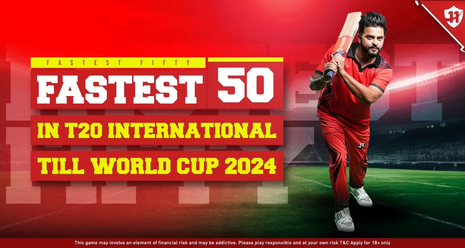 Fastest 50 in T20 Internationals till World Cup 2024