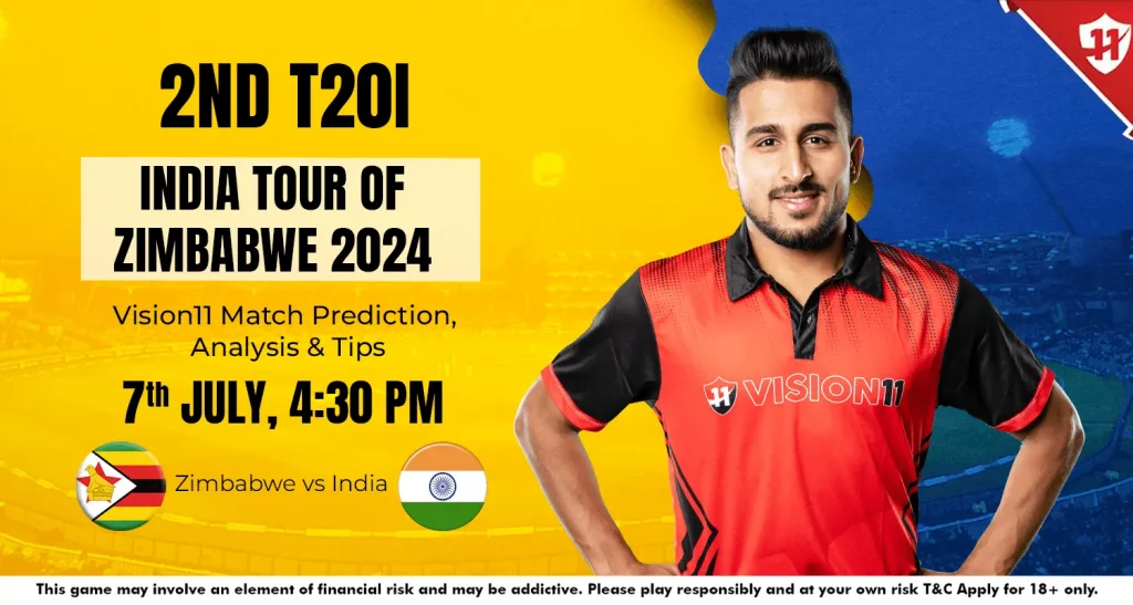 India vs Zimbabwe 2nd T20I Match Prediction : Predicted Playing 11 and Fantasy Cricket Tips