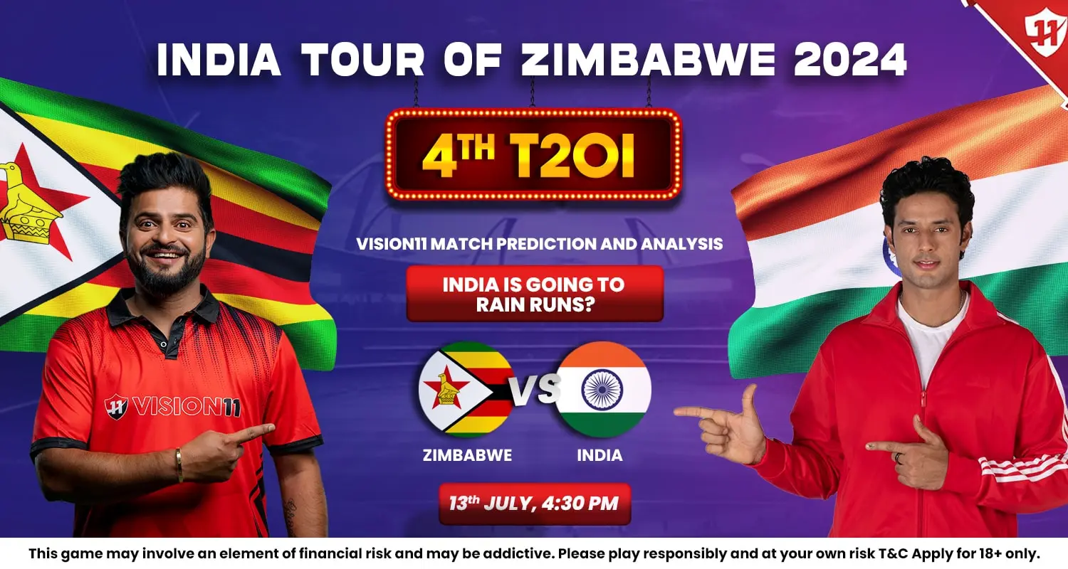 India vs Zimbabwe 4th T20I Match Prediction: Predicted Playing 11 and Fantasy Cricket Tips