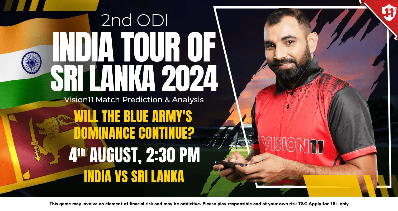 India vs Sri Lanka 2nd ODI Match Prediction and Fantasy Cricket Tips