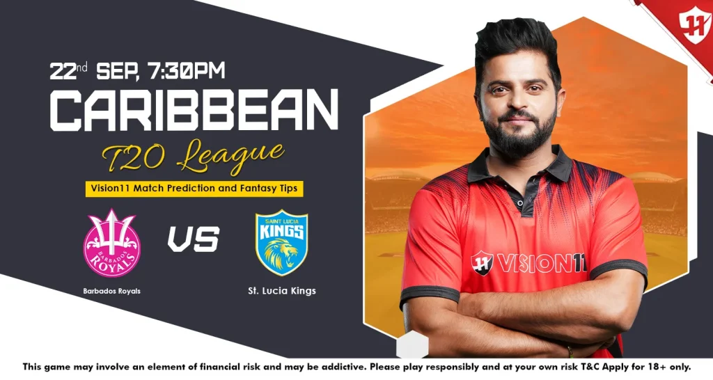 Barbados Royals vs St Lucia Kings Match-24: CPL 2024 Vision11 Match Prediction & Fantasy Tips