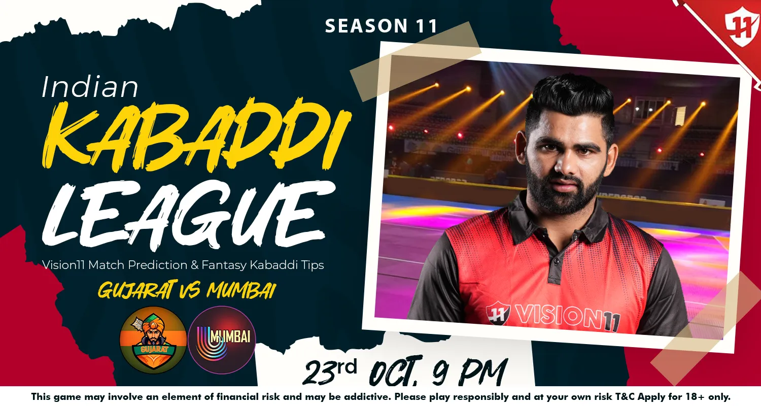 Indian Kabaddi League 2024: IKL11 Gujarat vs Mumbai Match Prediction & Fantasy Kabaddi Tips