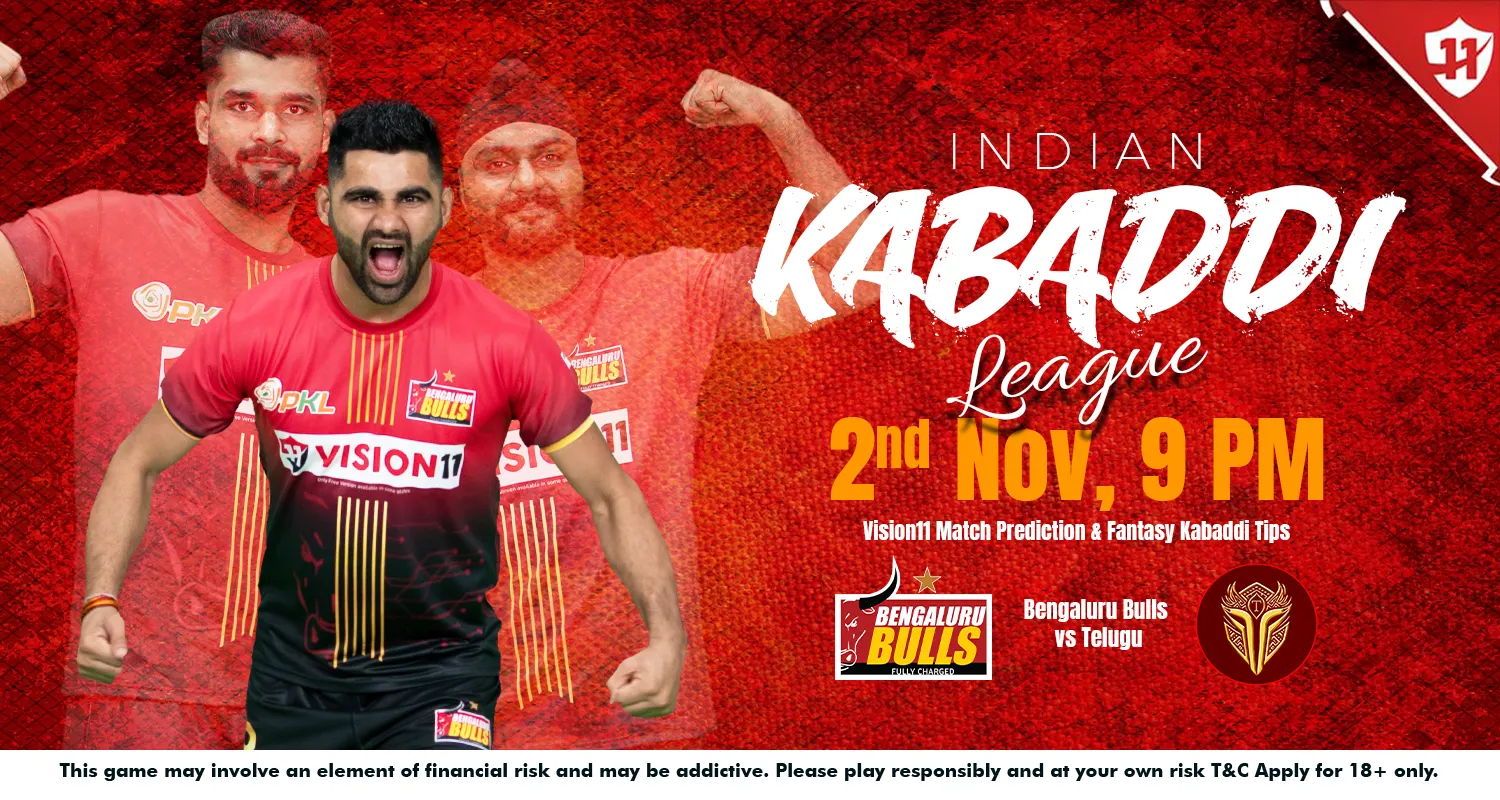 Indian Kabaddi League 2024: IKL11 Bengaluru Bulls vs Telugu Match Prediction & Fantasy Kabaddi Tips