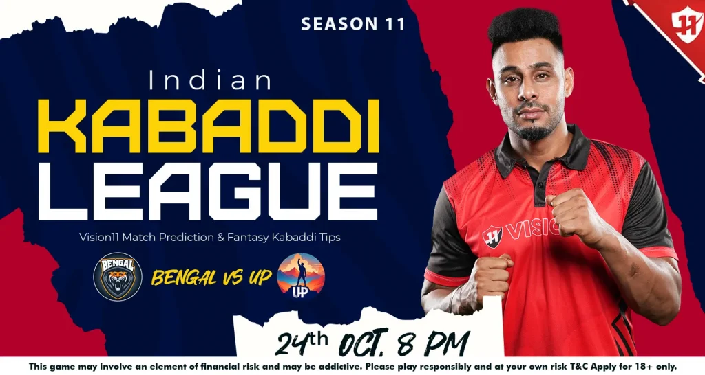 Indian Kabaddi League 2024 : IKL11 Bengal vs UP Match Prediction & Fantasy Kabaddi Tips