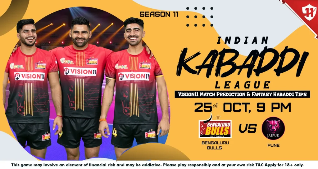 Indian Kabaddi League 2024: IKL11 Bengaluru Bulls vs Pune Match Prediction & Fantasy Kabaddi Tips