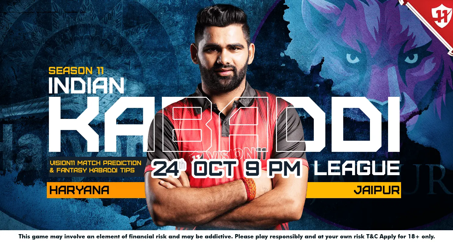 Indian Kabaddi League 2024: IKL11 Haryana vs Jaipur Match Prediction & Fantasy Kabaddi Tips