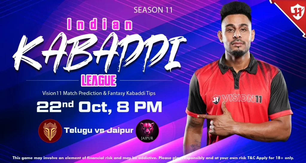 Indian Kabaddi League 2024 : IKL11 Telugu vs Jaipur Match Prediction & Fantasy Kabaddi Tips