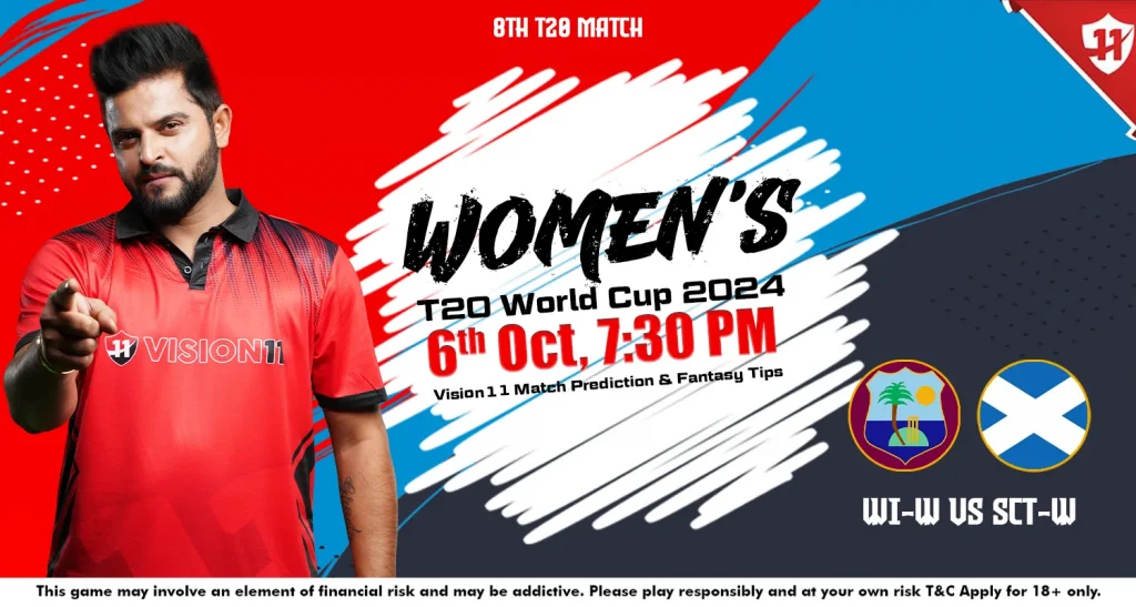 Women’s T20 World Cup 2024: WI-W vs SCT-W 8th T20 Match Prediction, Playing XI, and Fantasy Cricket Tips