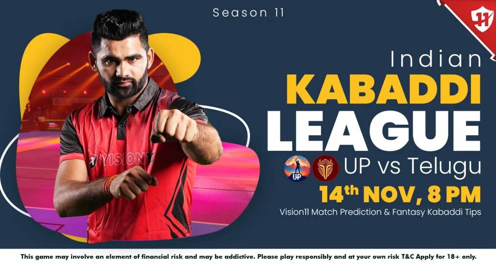 Indian Kabaddi League 2024: IKL11 UP vs Telugu Match Prediction & Fantasy Kabaddi Tips