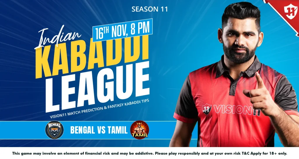 Indian Kabaddi League 2024: IKL11 Bengal vs Tamil Match Prediction & Fantasy Kabaddi Tips