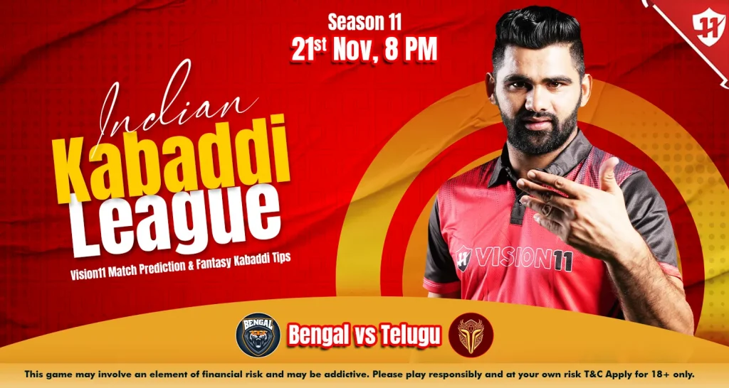 Indian Kabaddi League 2024: IKL11 Bengal vs Telugu Match Prediction & Fantasy Kabaddi Tips