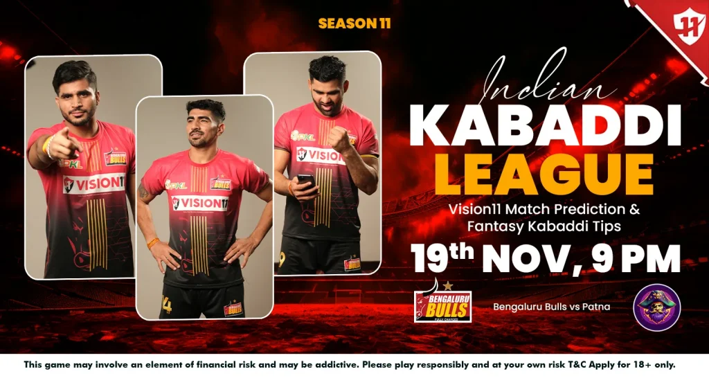 Indian Kabaddi League 2024: IKL11 Bengaluru Bulls vs Patna Match Prediction & Fantasy Kabaddi Tips