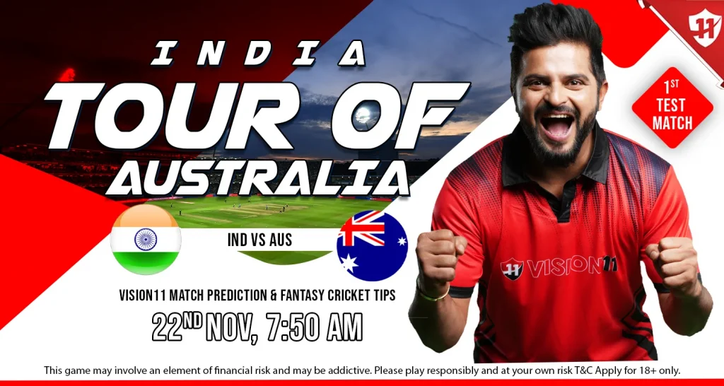 India vs Australia 1st Test Match Prediction, Playing XI, and Fantasy Cricket Tips