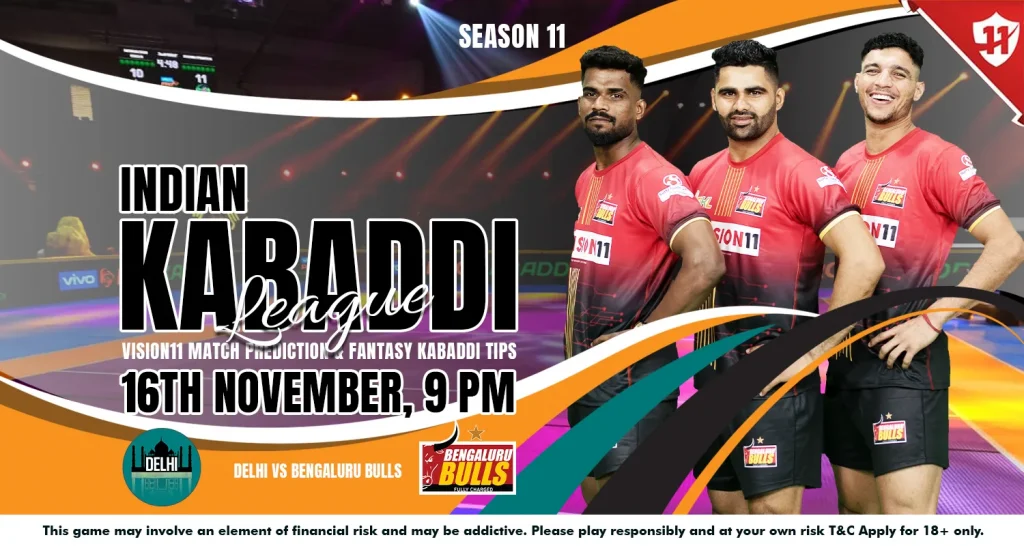 Indian Kabaddi League 2024: IKL11 Delhi vs Bengaluru Bulls Match Prediction & Fantasy Kabaddi Tips