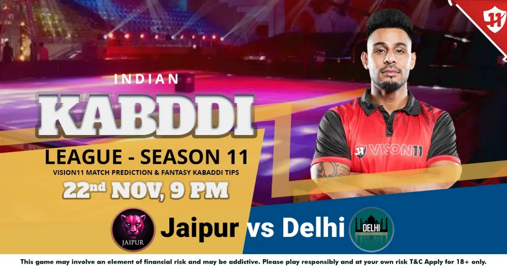 Indian Kabaddi League 2024: IKL11 Jaipur vs Delhi Match Prediction & Fantasy Kabaddi Tips