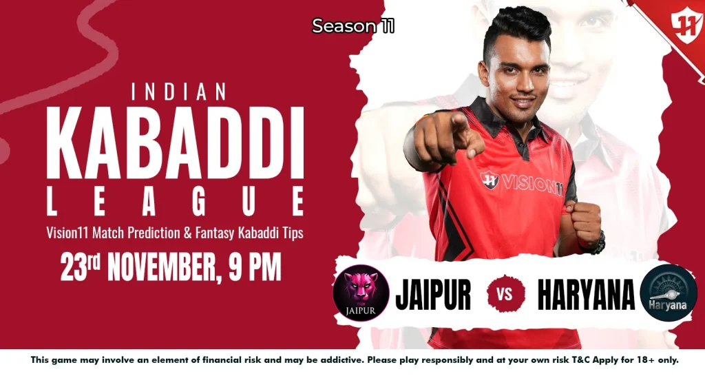 Indian Kabaddi League 2024: IKL11 Jaipur vs Haryana Match Prediction & Fantasy Kabaddi Tips