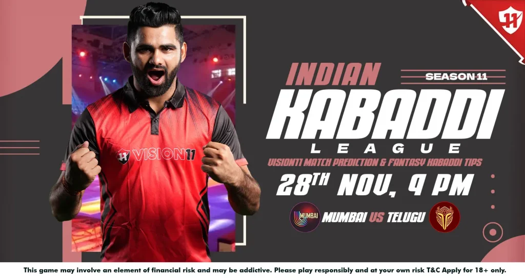 Indian Kabaddi League 2024: IKL-11 Mumbai vs Telugu Match Prediction & Fantasy Kabaddi Tips