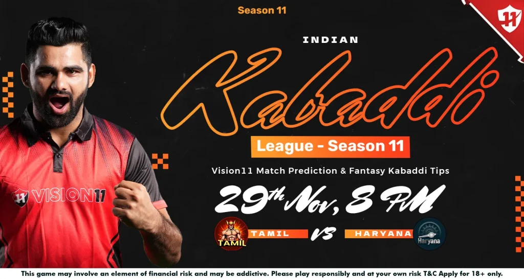 Indian Kabaddi League 2024: IKL-11 Tamil vs Haryana Match Prediction & Fantasy Kabaddi Tips