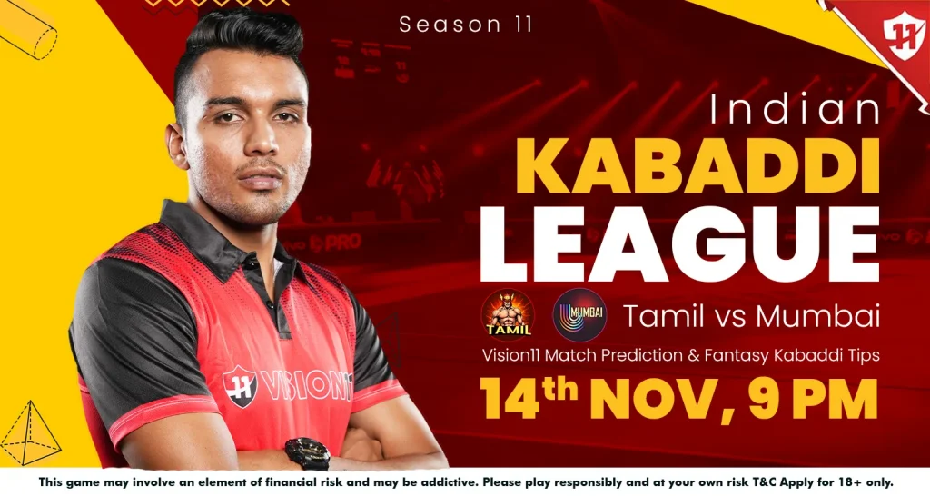 Indian Kabaddi League 2024: IKL11 Tamil vs Mumbai Match Prediction & Fantasy Kabaddi Tips