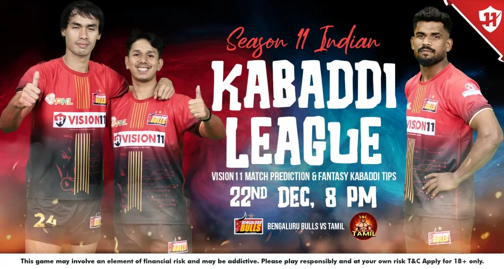 Indian Kabaddi League 2024: IKL-11 Bengaluru Bulls vs Tamil Match Prediction & Fantasy Kabaddi Tips