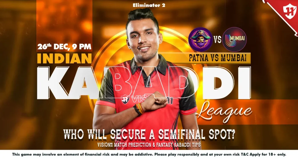 Indian Kabaddi League 2024: Eliminator-2 Patna vs Mumbai Match Prediction & Fantasy Kabaddi Tips