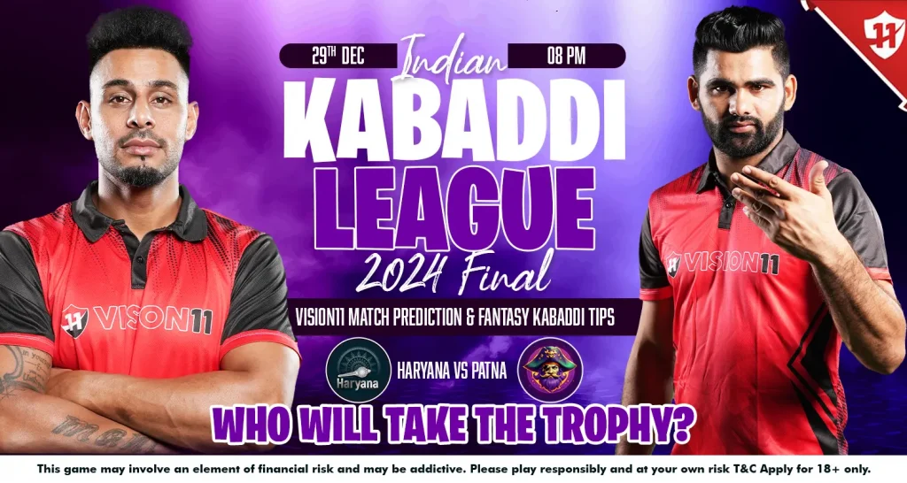 Indian Kabaddi League 2024: Final Haryana vs Patna Match Prediction & Fantasy Kabaddi Tips