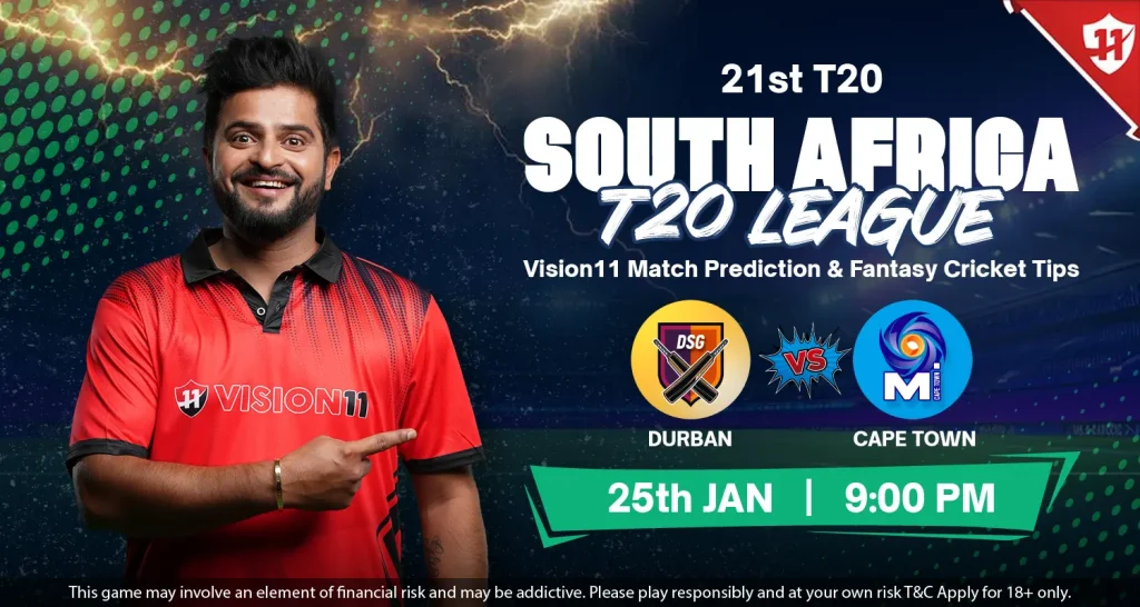 Cape Town vs Durban – South Africa T20 League 21st Match Prediction & Fantasy Cricket Tips