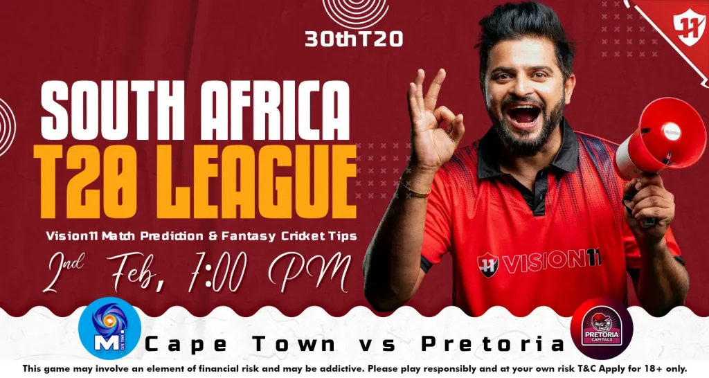 Cape Town vs Pretoria – South Africa T20 League 30th Match Prediction & Fantasy Cricket Tips