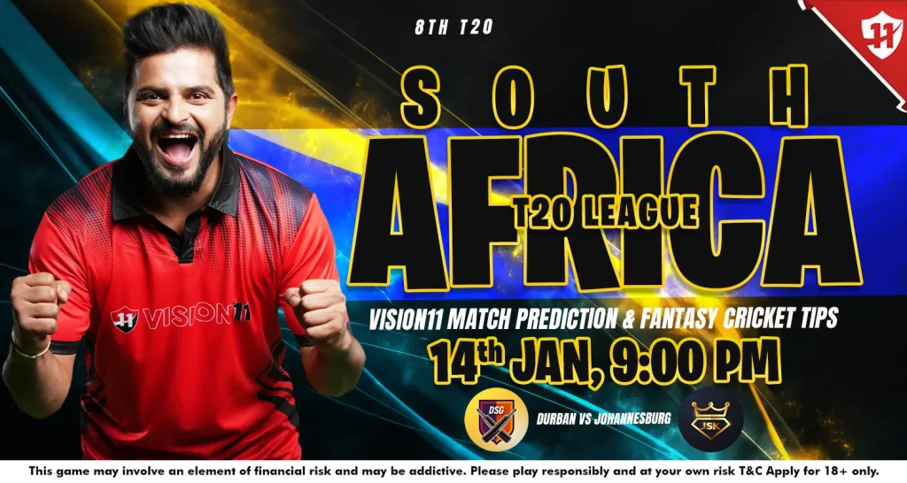 Durban vs Johannesburg – South Africa T20 League 8th Match Prediction & Fantasy Cricket Tips