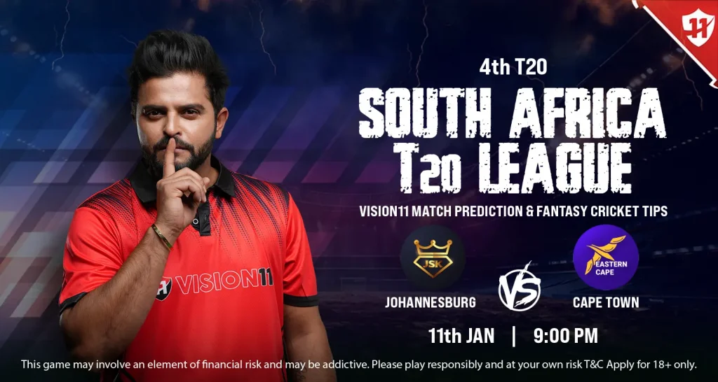 Johannesburg vs Cape Town – South Africa T20 League 4th Match Prediction & Fantasy Cricket Tips