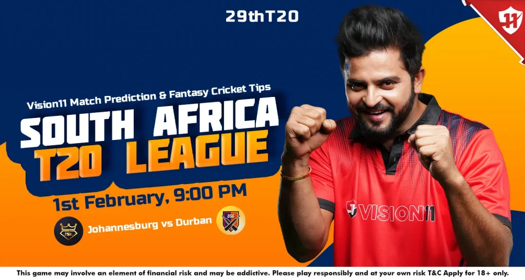 Johannesburg vs Durban – South Africa T20 League 29th Match Prediction & Fantasy Cricket Tips