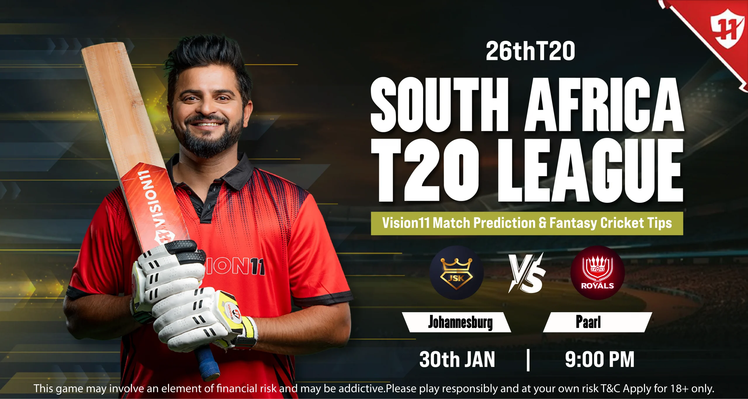 Johannesburg vs Paarl 26th T20 match prediction