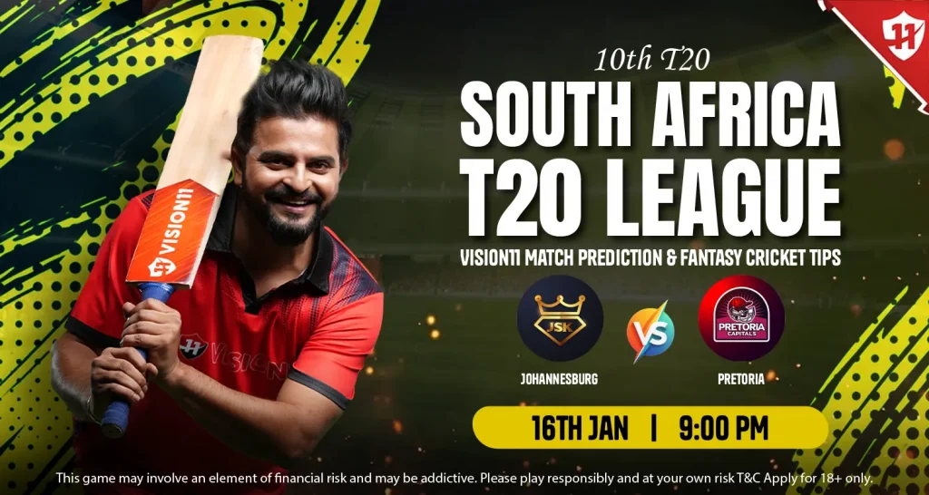 Johannesburg vs Pretoria – South Africa T20 League 10th Match Prediction & Fantasy Cricket Tips