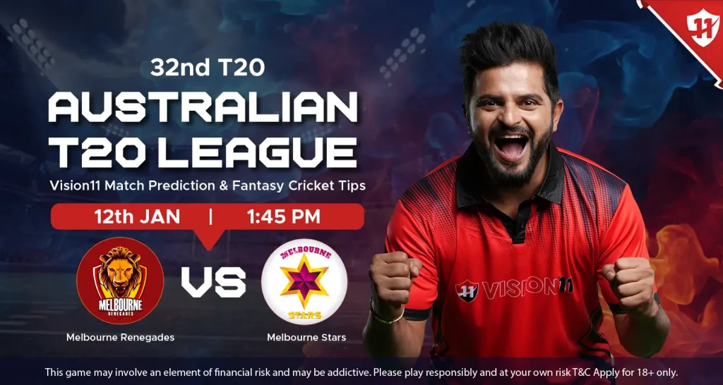 BBL 2024-25: Melbourne Renegades vs Melbourne Stars 32nd T20 Match Prediction and Fantasy Cricket Tips