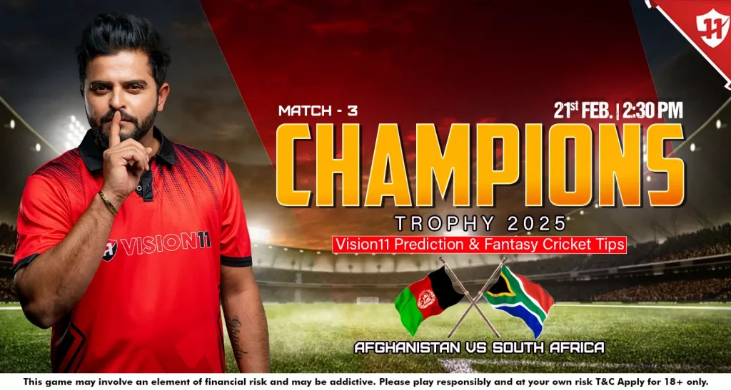 Afghanistan vs South Africa – ICC Champions Trophy 2025 3rd Match Prediction and Fantasy Cricket Tips