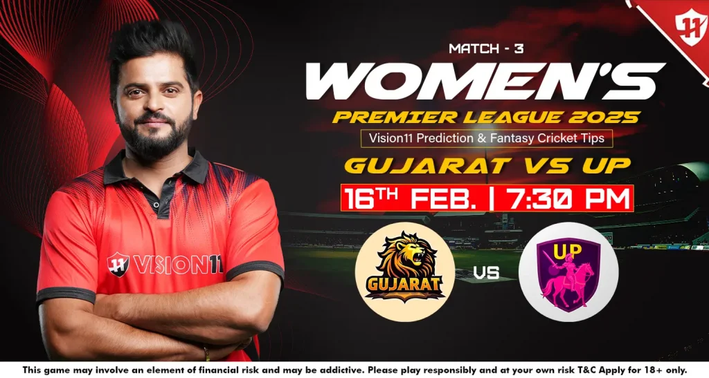 Gujarat vs UP – Women’s Premier League 2025 3rd Match Prediction and Fantasy Cricket Tips