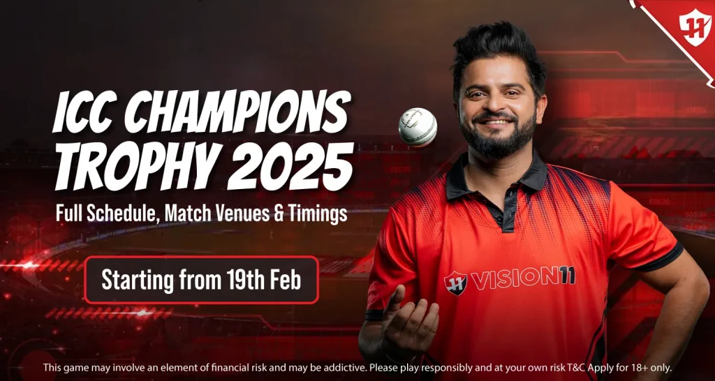 ICC Champions Trophy 2025 Full Schedule, Squad And Timings