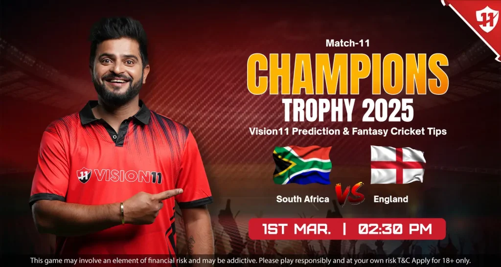 South Africa vs England – ICC Champions Trophy 2025 Match-11 Prediction and Fantasy Cricket Tips – Copy